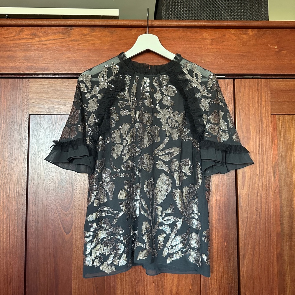 Needle & Thread Sequin Top
